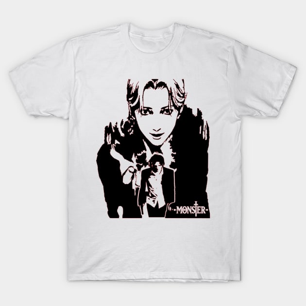 Monster Johan Liebert and Dr Tenma T-Shirt by OtakuPapercraft